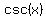 csc%28x%29