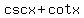 cscx+%2B+cotx