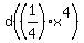 d%28%281%2F4%29%2Ax%5E4%29