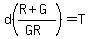 d%28%28R%2BG%29%2F%28GR%29%29=T