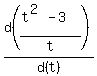 d%28%28t%5E%282%29-3%29%2Ft%29%2Fd%28t%29
