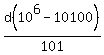 d%2810%5E6-10100%29%2F101