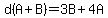 d%28A%2BB%29=3B%2B4A