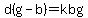 d%28g-b%29=kbg