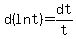 d%28lnt%29+=+dt%2Ft
