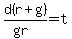 d%28r%2Bg%29%2F%28gr%29=t