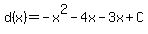 d%28x%29=-x%5E2-4x-3x%2BC