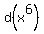 d%28x%5E6%29