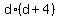 d%2A%28d+%2B+4%29