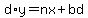 d%2Ay=nx%2Bbd