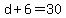d%2B6=30
