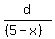 d%2F%28%285-x%29%29