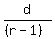 d%2F%28%28r-1%29%29