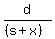 d%2F%28%28s%2Bx%29%29
