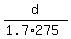 d%2F%281.7%2A275%29
