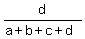 d%2F%28a%2Bb%2Bc%2Bd%29