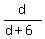 d%2F%28d%2B6%29