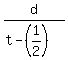 d%2F%28t-%281%2F2%29%29