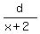 d%2F%28x+%2B+2%29