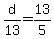 d%2F13+=+13%2F5