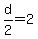 d%2F2=2