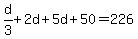 d%2F3%2B2d%2B5d%2B50=226