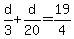 d%2F3%2Bd%2F20=19%2F4