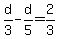 d%2F3-d%2F5=2%2F3