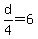 d%2F4=6