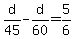 d%2F45+-+d%2F60+=+5%2F6