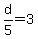 d%2F5=3