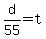 d%2F55+=+t