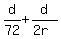 d%2F72+%2B+d%2F%282r%29