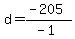 d=%28-205%29%2F%28-1%29