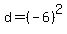 d=%28-6%29%5E2