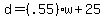d=%28.55%29w%2B25