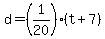 d=%281%2F20%29%28t%2B7%29