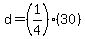 d=%281%2F4%29%2830%29
