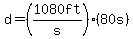 d=%281080ft%2Fs%29%2880s%29