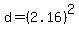 d=%282.16%29%5E2