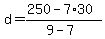 d=%28250-7%2A30%29%2F%289-7%29