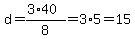 d=%283%2A40%29%2F8+=3%2A5=15