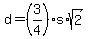 d=%283%2F4%29s%2Asqrt%282%29