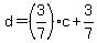 d=%283%2F7%29c%2B3%2F7