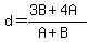 d=%283B%2B4A%29%2F%28A%2BB%29