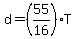 d=%2855%2F16%29T