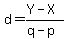 d=%28Y-X%29%2F%28q-p%29