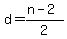 d=%28n-2%29%2F2