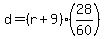 d=%28r%2B9%29%2A%2828%2F60%29