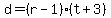 d=%28r-1%29%28t%2B3%29